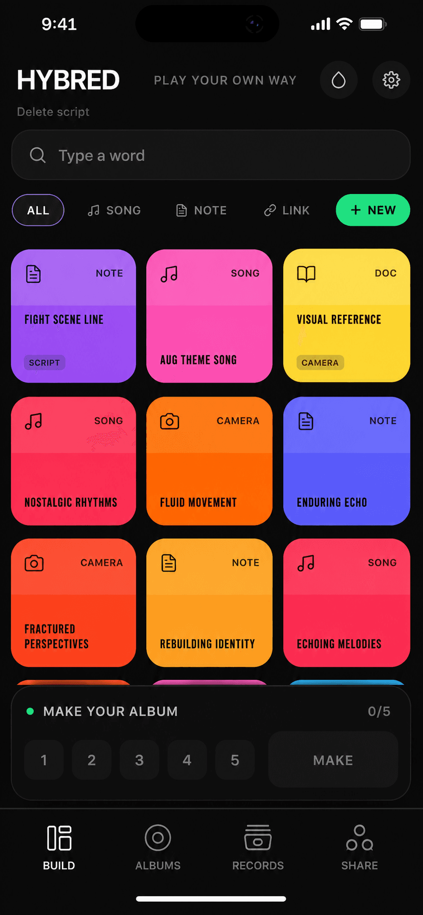 HYBRED app